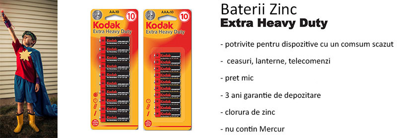 Baterii Zinc Kodak